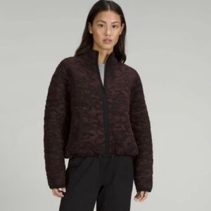 Jacquard Multi-Texture Sweater Jacket, Soft Merino Wool-Blend Fabric, womens 4